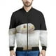 thumbnail image 4 of Chaqueta deportiva con estampado 3D de serpiente de terror para primavera y otoño de 2024, chaqueta de estilo aviador con cuello alto para uso diario, ropa de calle, tops con cremallera, 4 of 4