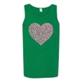 thumbnail image 2 of Wild Bobby, Pink Ribbon Heart, Breast Cancer Awareness, Men Graphic Tank Top, Kelly, Large, 2 of 5