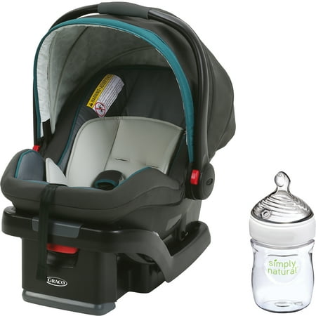 Graco SnugRide SnugLock 35 Infant Car Seat, Tandem with Nuk Simply Natural 5oz Bottle, 1-Pack