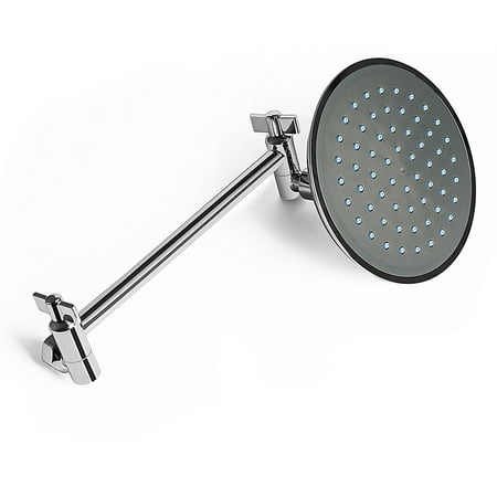 copper brass shower head polished extender extension adjustable hardware arm point water