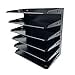 thumbnail image 3 of Huron Desktop Horizontal 6-Slot Legal File Organizer, Black Steel, 3 of 4