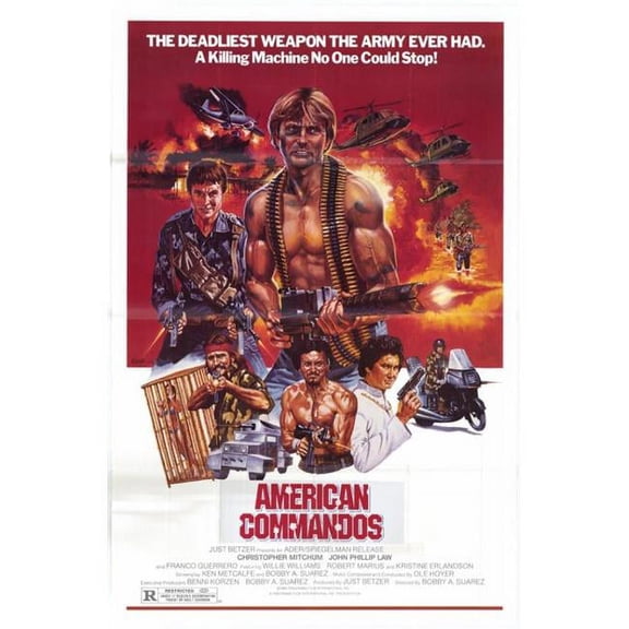 Pop Culture Graphics MOVAH0621 American Commandos Movie Poster Print, 27 x 40