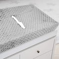 thumbnail image 4 of Funda de Cambiador Contorneada American Baby Company Gris de Chenilla con Lunares, 4 of 6