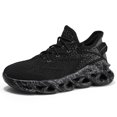 thumbnail image 2 of Men's Lace-Up Knit Breathable Blade Athletic Sneakers, 2 of 7