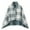 Light Blue, variant on Women Multiway Plaid Poncho Shawl Wrap Fleeced Wearable Blanket Ultra Soft Sherpa Flannel Cape