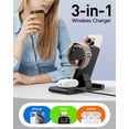 thumbnail image 6 of NEI-2026 Wireless Charger for Apple and Android Charging Station,3in1 Fast Max Charging for iPhone 16 15 14 13 12 Pro Max Plus, Apple Watch Series & Air pods 4 3 2 Pro, Android Samsung Galaxy Series, 6 of 7