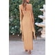 thumbnail image 2 of Vestido PRETTYGARDEN 2025 Verano Maxi Sin Mangas con Volantes M, 2 of 8