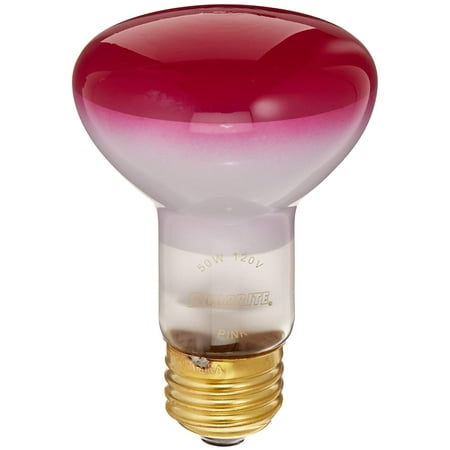 - 50R20P 50-Watt Incandescent R20 Reflector Light Bulb, Pink, Long Life (2000 hours) By Bulbrite