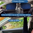 thumbnail image 3 of Car Side Window Sun Shade Car Curtain Pleated Suction Magnetic (Blue Star, Front Seat 2pcs), 3 of 7