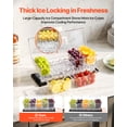 thumbnail image 2 of VEVOR Chilled Condiment Server Caddy, 5 Compartment Ice Cooled Serving Container, Plastic Fruit Garnish Tray Platter with Lid, for Taco Salad Bar Accessories, Party Home Restaurant Supplies, 2 of 9