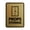 Brushed Gold, variant on Signs ByLITA Portrait Round Props Storage Door or Wall Sign Easy Installation | Directing Artists & Co-Workers | Music | Concert | Festivals Sign (Blue) - Small