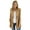 Camel, variant on Women's Sleeveless Pleated Open Front Fleece Vest Cardigan with Pockets