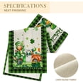 thumbnail image 6 of St Patricks Day Table Runner 108 Inches, Happy St Patrick''s Day Shamrocks Green Truck Hat Burlap Table Runners, Leprechaun Gnomes Holiday Extra Long Dresser Table Cloth Decor for Home Dining Room, 6 of 6