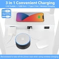 thumbnail image 2 of Modern Shelf Floor Lamp With Wireless & Fast Charging Usb Ports Type C Port 2 Power Outlets 3 Tier Storage For Bedroom White, 2 of 9