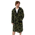 thumbnail image 1 of Nirvana Mens Black Hooded Bathrobe, 1 of 7