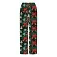 thumbnail image 7 of ClodeEU Women's Christmas Print Flannel Pants With Pockets ,Elastic Waist Pant With Drawstring ,Fashion Loose Pant Multicolor 08,Womens Plus XXL, 7 of 7