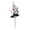 G, variant on Halloween Dark Skeleton Floral Pick Decoration, Plastic Skull Insert for Wreath Centerpiece and Grave Display, Weather Resistant Spooky Party Floral Prop