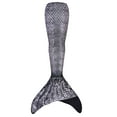 thumbnail image 1 of Fin Fun Mermaid Tail with Monofin for Swimming in Barracuda Black, Adult Small, 1 of 7