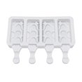 thumbnail image 1 of Reheyre 4-Cavity Silicone Mold - Compartment DIY Geometric Texture - Non-Stick Summer Ice Cream Mold - Household Supplies, 1 of 8