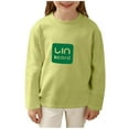 thumbnail image 2 of hengsof Girls' Long-Sleeve Sweatshirt Minimalist Graphic Print Casual Basic Crewneck Top, 2 of 6