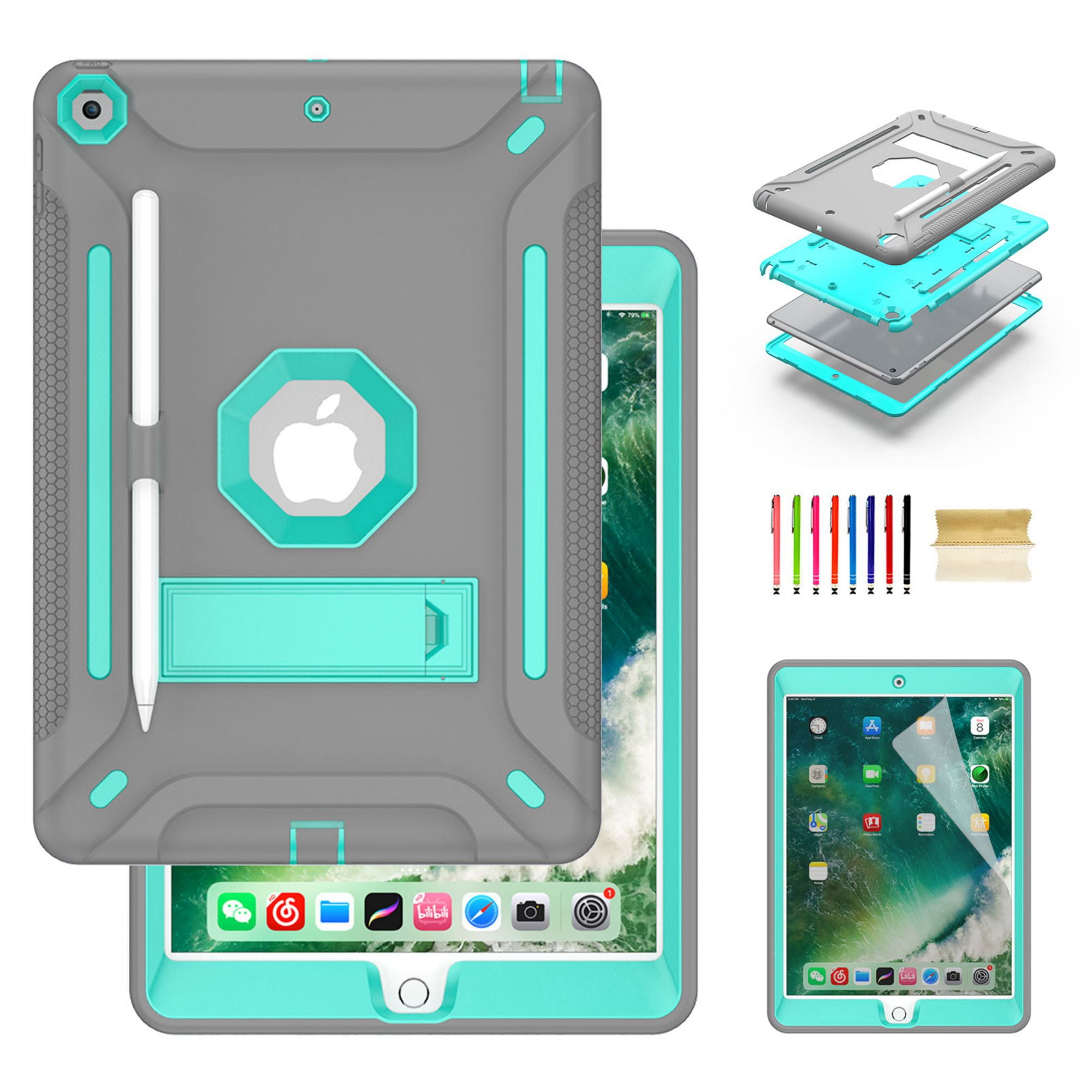 Dteck iPad 10.2 Case with Screen 