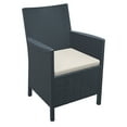 thumbnail image 2 of Luxury Commercial Living 7-Piece Gray Patio Casual Seating Set with Sunbrella White Cushion 36", 2 of 9