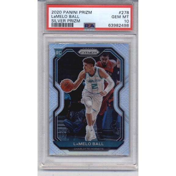 2020-21 Panini Prizm LaMelo Ball #278 Silver Prizm Rookie PSA 10