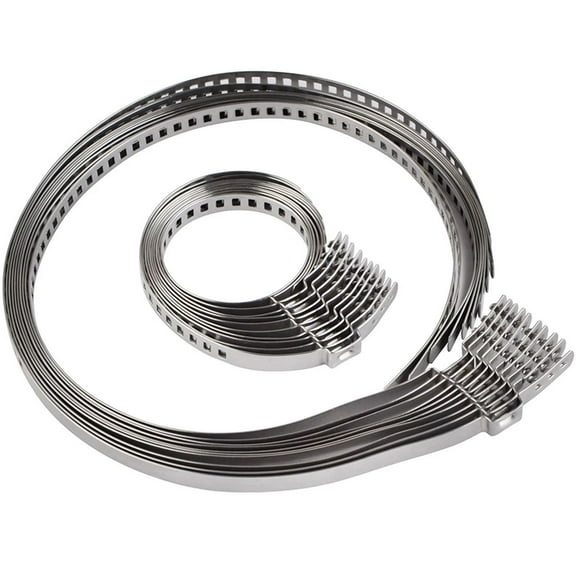 Duety 10pcs Universal CV Axle Repair Clamps Kit， Large Stainless Steel Universal Adjustable Stainless Steel Drive Shaft CV Boot Clamp for Car Truck SUV