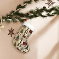 thumbnail image 7 of Salouo Rustic Plaid Forest Lodge Print Christmas Stockings,Large Xmas Stocking Set of 1 Holiday and Farmhouse Stocking for Christmas Holiday Party Decoration(17.7*11 Inch), 7 of 7