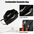 thumbnail image 2 of Unique Bargains Floral Makeup Bag Zipper Flower Cosmetic Pouch Black, 2 of 7