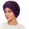 thumbnail image 1 of Milk Silk Hijab Headband Two Tone Solid Color Head Wrap With Design for Everyday Wear and Comfort, 1 of 3
