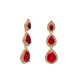 thumbnail image 2 of Aretes Largos De Zirconia Con Corte De Gota, 2 of 3