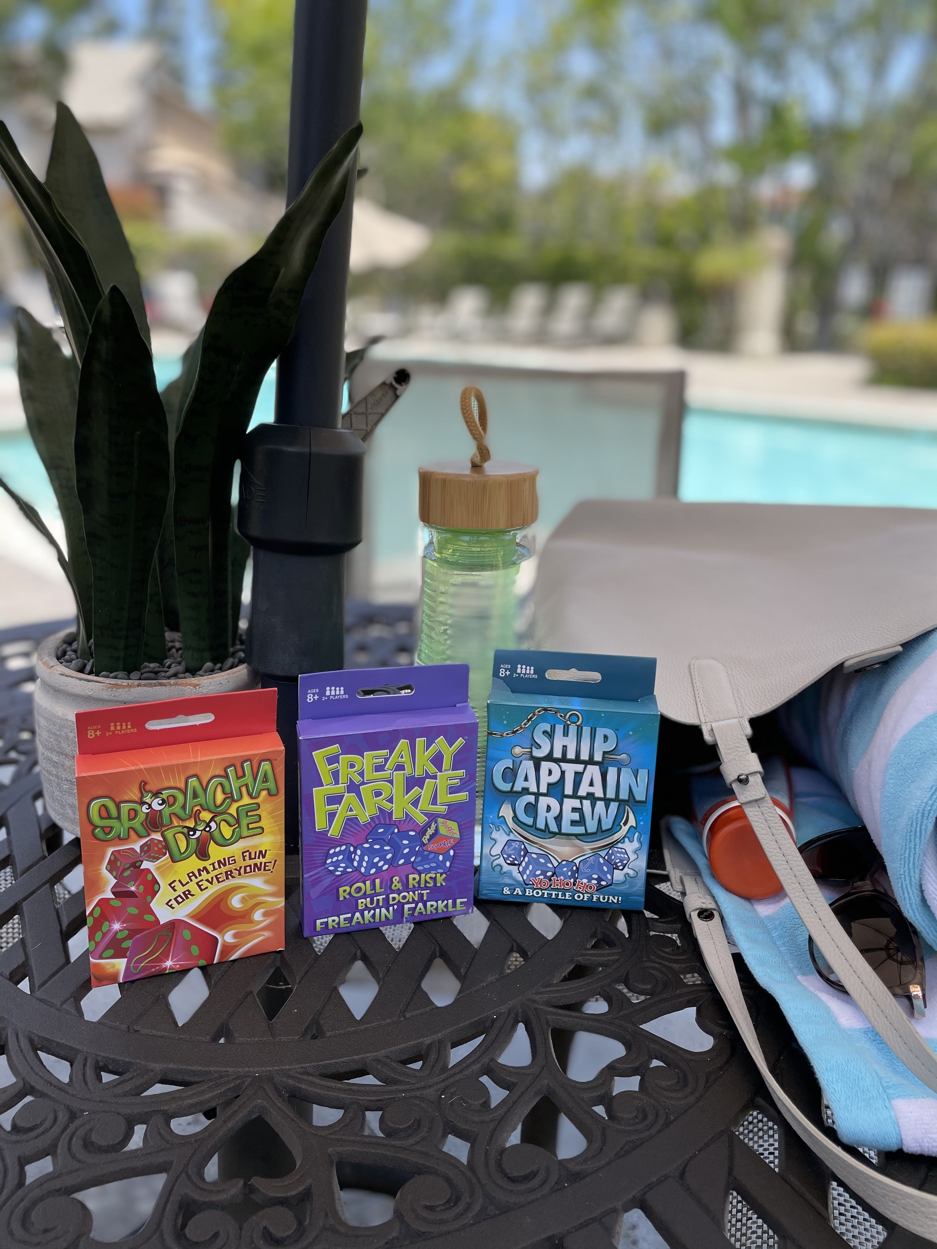 TDC Games Dice Game Pack Trio - Freaky Farkle, Sriracha Dice, Ship Captain Crew, Family Travel Set