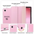thumbnail image 3 of MoKo Case for Galaxy Tab A11+ Plus/A9+ 11-Inch 2026/2024, Slim Stand Protective Smart Cover with Hard PC Translucent Back Shell for Galaxy Tab A11+/A9 Plus Tablet, Auto Wake/Sleep,Flowers Pink, 3 of 8