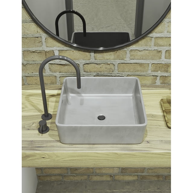Lavabo Neru BANTÉ DE CONCRETO COLOR GRIS