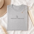 thumbnail image 3 of Jollimate Women's T-Shirt, Christian Faith Shirt, Minimalist Flower T-Shirt Holiday Gift, 3 of 6