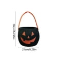 thumbnail image 4 of Halloween Treat Bags Trick or Treat Skull Cotton Rope Woven Candy Basket Bucket Handheld Small Gift Goodie 9.8in for Kids Party by MPOISVA, 4 of 7