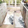 thumbnail image 4 of Kitchen Rugs Sets Of 2,Blue Boho Abstract and Plant Pattern Anti Fatigue Kitchen Mat Rugs Non Slip Washable,Decorative Kitchen Floor Mats for Kitchen,Sink,Laundry,17"X47", 4 of 5