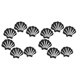 thumbnail image 1 of Injueey Alfombrilla antideslizante para suelo de ducha, resistente al desgaste, segura, cómoda e impermeable. Baño Ducha Juegos de accesorios de baño negro 12 piezas, 1 of 5