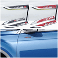 thumbnail image 2 of 3D Metal Styling Car Emblem Fender Stickers Side Body Decor Badge Decal For Nismo Modus Espace Laguna Auto Accessories black For NISMO, 2 of 6