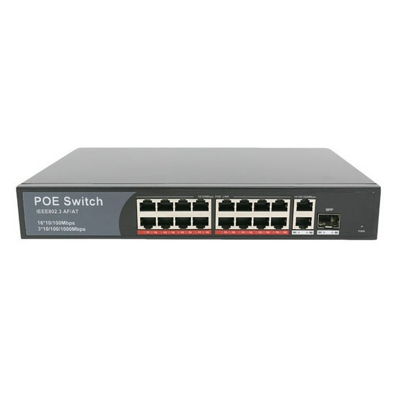 axGear POE Network Switch 16 Port POE 100M   2 Port 1000M Uplink   1 Port 1000M SFP