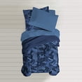 thumbnail image 1 of Dream Factory Ensemble de Couette Géo Camouflage, Full, Bleu, 1 of 4