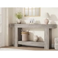 thumbnail image 2 of 63 Inches Long Console Table for Entryway, Wood Farmhouse Console Table for Living Room, 2-Tier Large Sofa Table with Storage, Wooden Entryway Entry Table for Entrance, Hallway, 2 of 6
