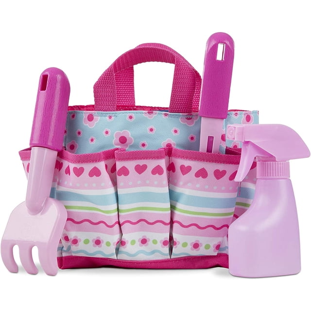 Set Bolsa con Herramientas de Jardín Pretty Petals Melissa & Doug Estampado Brillante Infantil Rosa Melissa & Doug MD-1254540
