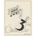 thumbnail image 2 of Dic Loscalzo 20x24 Black Ornate Framed Double Matted Museum Art Print Titled: Music Rhymes Pl17 (1927), 2 of 5
