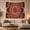 Concentric Bloom, variant on Pink Mandala on Soft Cream Background, Calming Boho Style for Meditation Enthusiasts, Boho Wall Art, Housewarming Gift, Tapestry Wall Hanging for Yoga Room and Bedroom
