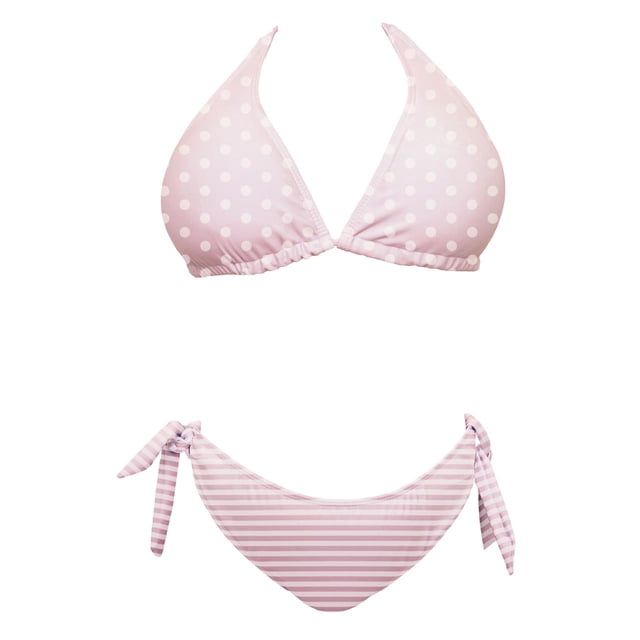 Traje de Baño Bikini Op para Mujer con Amarre Halter Rosa Talla EG, 2 Piezas