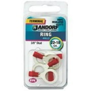 Jandorf 60976 Ring Terminal 22 to 18 AWG Vinyl Insulation Red