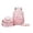 Pink, variant on Backpack Set Snow Leopard Print Daypack 3-in-1 Casual Daypack Set, Large Capacity Nylon Travel Backpack with Insulated Lunch Bag & Pouch 2026 Back to School (Black,One Size)