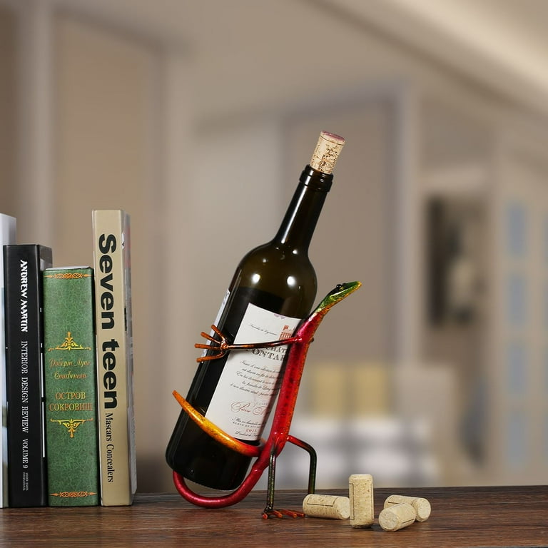 TOOARTS Gecko wine rack Wine shelf Metal sculpture Practical